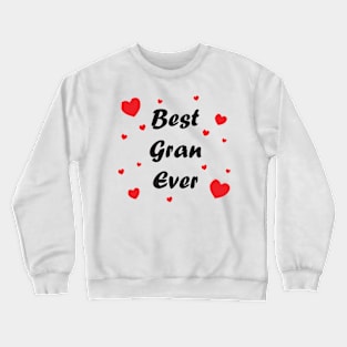 Best gran ever heart doodle hand drawn design Crewneck Sweatshirt